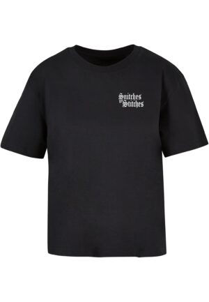 Women's T-shirt Snitches Get Stitches black