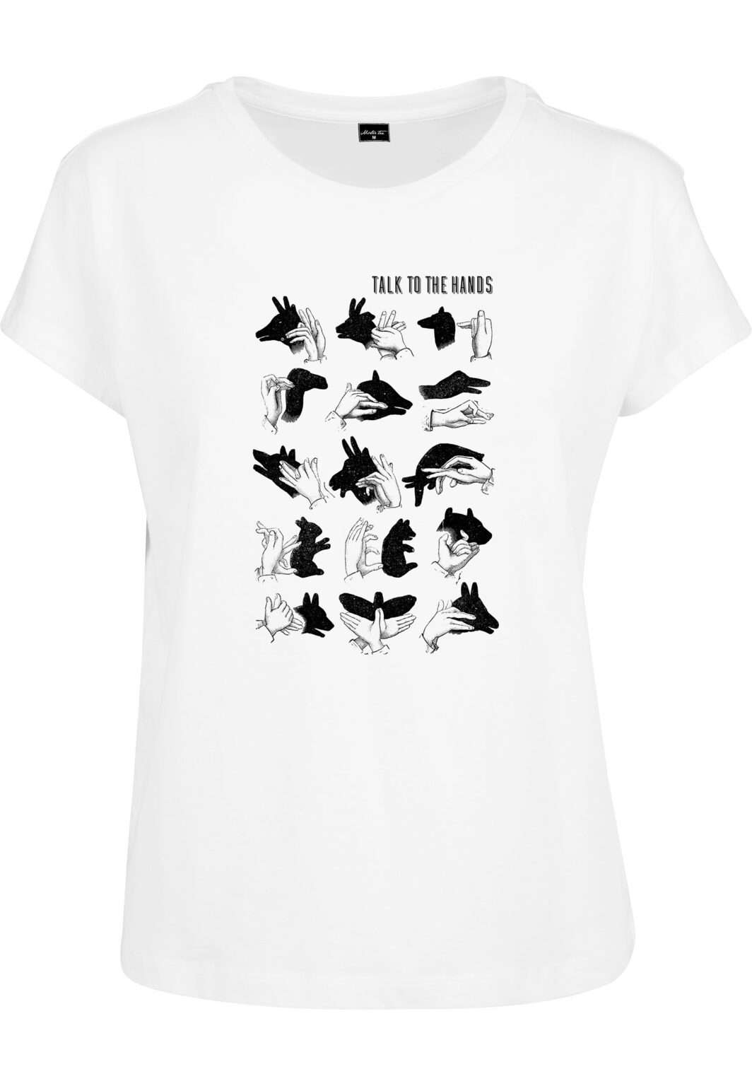 Women's T-shirt Talk To The Hand Box white