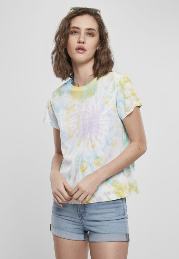 Women's T-shirt Tie Dye Boyfriend Tee pastel