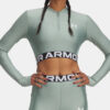 Women's T-shirt Under Armour HeatGear Rib 1/4 Zip LS - Women's