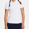 Women's T-shirt Under Armour UA Playoff SS Polo-WHT - Women's