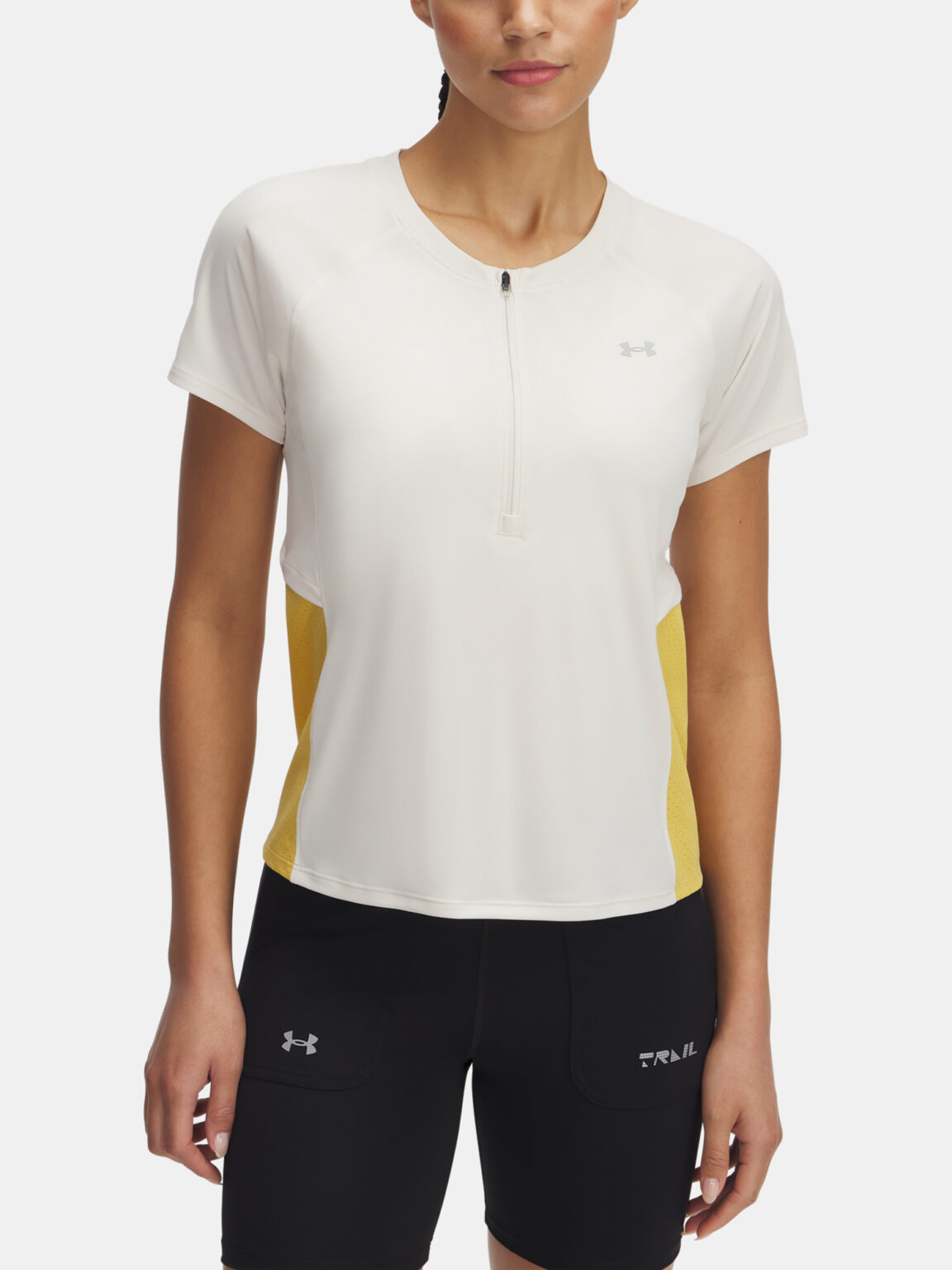 Women's T-shirt Under Armour UA Trail Run Zip SS - Women's