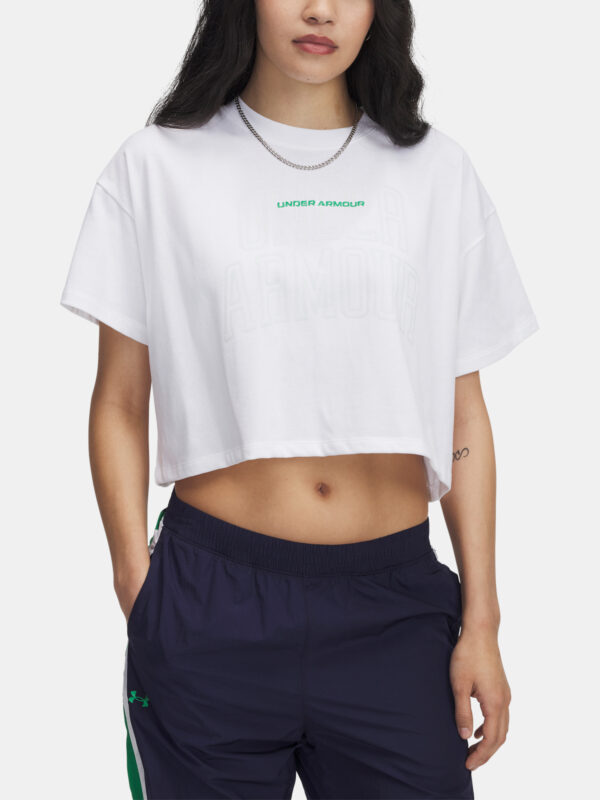 Women's T-shirt Under Armour UA W VARSITY MIX HW SS CROP - Women's