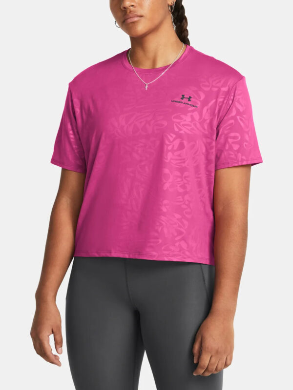 Women's T-shirt Under Armour Vanish Energy Emboss Crop SS