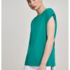 Women's T-shirt with an extended shoulder