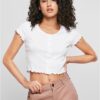 Women's T-shirt with button fastening