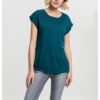 Women's T-shirt with extended shoulder