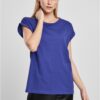 Women's T-shirt with extended shoulder blue-purple