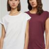 Women's T-shirtUrban Classics - 2 packs white/cherry