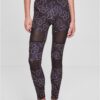 Women's Tech Mesh Leggings AOP blackflower