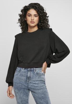 Women's Terry Crewneck modal with padded shoulders