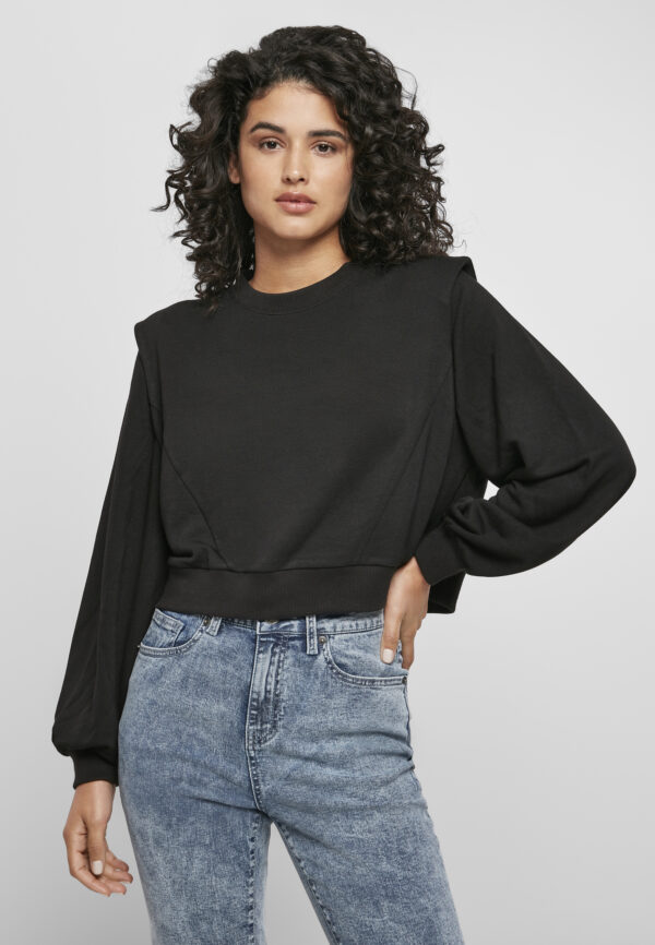 Women's Terry Crewneck modal with padded shoulders