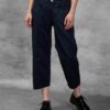 Women's Three-Quarter Pants Diesel Navy Blue - Women