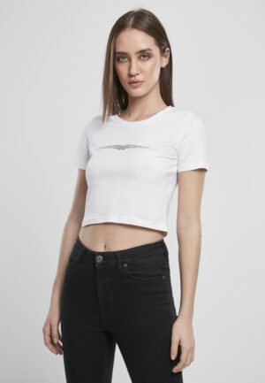 Women's Tribal Tribal Cropped Tee White