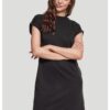 Women's Turtle Extended Shoulder Dress - Black