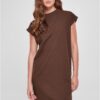 Women's Turtle Extended Shoulder Dress - Brown