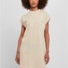Women's Turtle Extended Shoulder dress beige