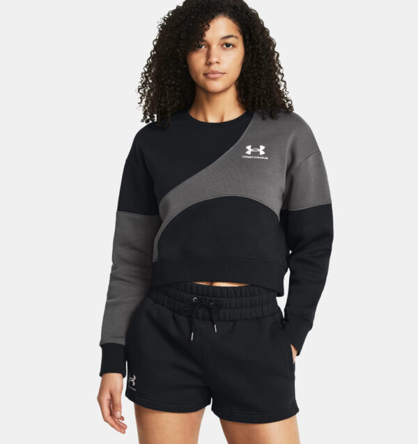 Women's Under Armour Essential Fleece Crop Crew Sweatshirt