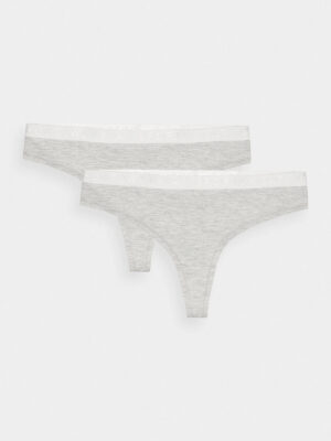Women's Underwear Panties 4F (2 Pack) - Grey