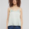 Women's Visse Satin Tank Top - mint