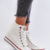 Women's Wedge Sneakers Cross Jeans White