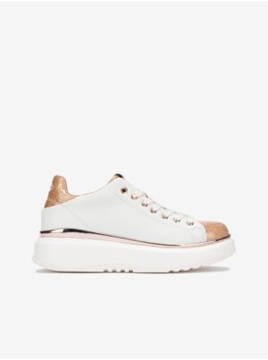 Women's White Leather Sneakers Replay - Women's