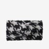 Women's White and Black Patterned Knitted Headband Pieces Pyron