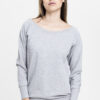 Women's Wideneck Crewneck Grey