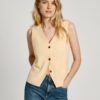 Women's Yellow Pepe Jeans Vest - Women