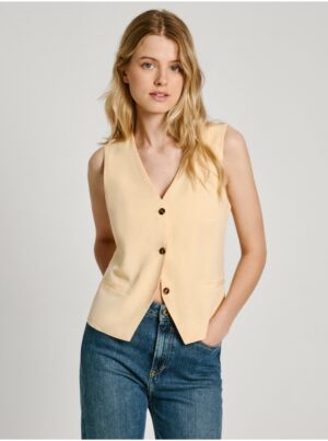 Women's Yellow Pepe Jeans Vest - Women