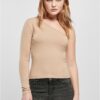 Women's asymmetrical long-sleeved bundle beige