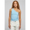 Women's asymmetrical top balticblue
