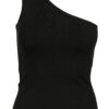 Women's asymmetrical top black