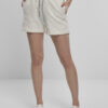 Women's beach terry shorts light grey