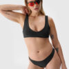 Women's bikini top 4F - black