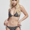 Women's black bikini with pattern
