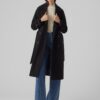Women's black coat VERO MODA Fortunevega - Women