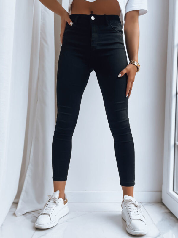 Women's black denim pants FASTINA Dstreet