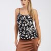 Women's black patterned tank top VERO MODA Easy - Women