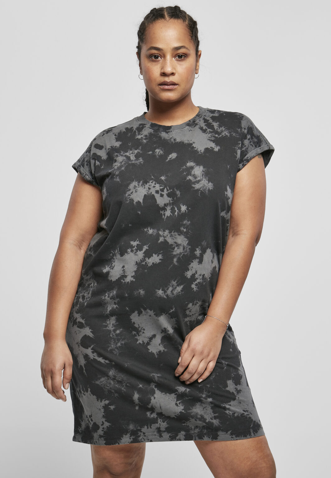 Women's bleached dress black/grey