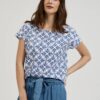 Women's blouse MOODO - white/blue