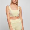 Women's bra Color Block soft-yellow/softseagrass/vablue