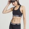 Women's bra with logo black