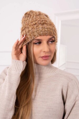 Women's cap Cina K259 brown
