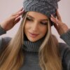 Women's cap Dagmara K332 dark gray