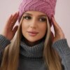 Women's cap Dagmara K332 dark pink