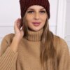 Women's cap Delia K260 burgundy