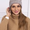 Women's cap Delia K260 dark beige