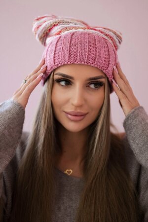 Women's cap Feba K330 dark pink