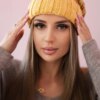 Women's cap Feba K330 mustard